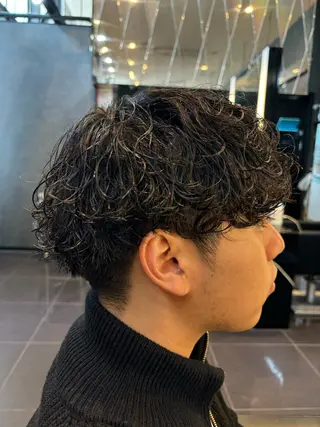 パーマ メンズ FURUSHO梅田所属・【メンズ限定】原 唯登のヘアスタイル