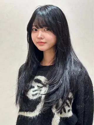 ロング ユウ✩.*˚/メンズ ハイトーン/カラーのヘアスタイル