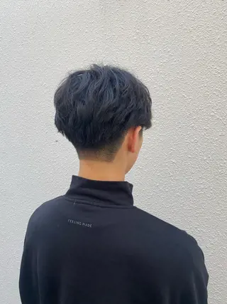 メンズ 柏のセンターパート のプロ関口 柊太のヘアスタイル