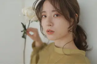 セミロング 🍒serika 暖色カラー 🍒のヘアスタイル