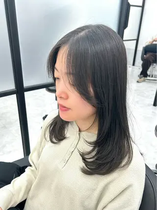 ミディアム miku🐻🍑 カットモデル募集中のヘアスタイル