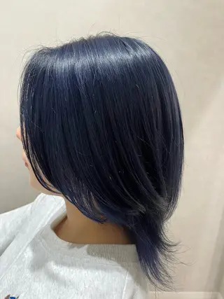 ミディアム カラー 💜N°大分💜 三浦のヘアスタイル