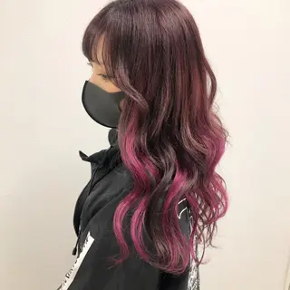 ロング カラー 渋谷ケアブリーチ Suuのヘアスタイル