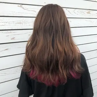 ロング カラー CREAPY所属・CREAPY　日向野 利菜のヘアスタイル