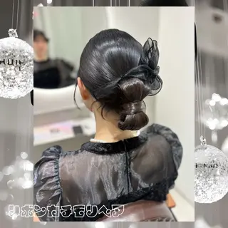 セミロング ヘアアレンジ eN°byyoureshair所属・🎀若者人気No.1 湯川響🎀のヘアスタイル