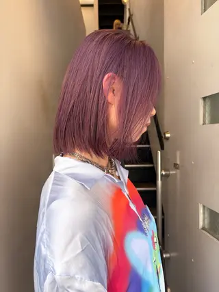 ミディアム anri/梅田/ 透明感カラーのヘアスタイル