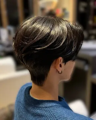 ショート パーマ メンズ YUKI🇰🇷 カルマ／ダウンパーマのヘアスタイル