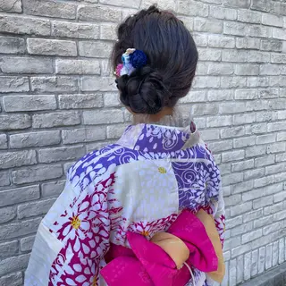 ヘアアレンジ ヘアメ☯️派手髪 ☯️ルカのヘアスタイル
