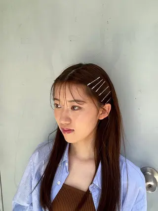 ロング カラー MARIO HAIR DESIGN所属・艶カラー/カット 🌒Ameriのヘアスタイル