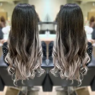 カラー ロング パーマ ヘアアレンジ メンズ キッズ 支持率NO1🌻韓国 ヘアー🧡エクステ◎のヘアスタイル