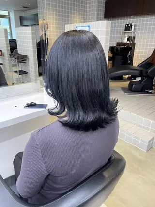 セミロング 🫧うる艶透明感🫧 RION🫧横浜🫧のヘアスタイル