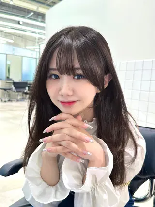ミディアム GO TODAY  NU茶屋町所属・地毛風ストレート/ 髪質改善/kokiのヘアスタイル