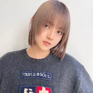ミディアム カラー ✨カラー人気✨ GAME原宿店のヘアスタイル