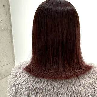 ミディアム カラー NUMBER_ ユイナのヘアスタイル