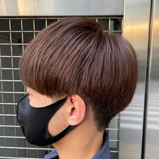 ショート カラー メンズ 【メンズ縮毛矯正】 田中秀斗のヘアスタイル