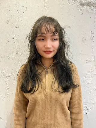 ロング カラー パーマ ヘアアレンジ メンズ キッズ ✴︎UNU ✴︎モエカのヘアスタイル