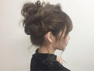 ロング ヘアアレンジ 透明感♡︎♡︎ 佐々木早苗のヘアスタイル