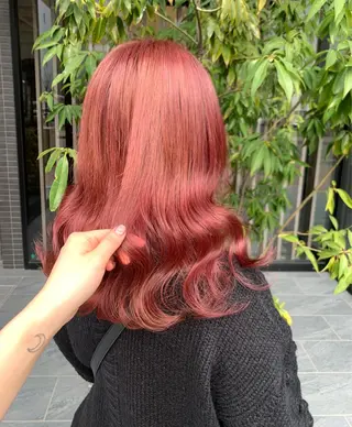 ロング カラー ヘアアレンジ Bei Licoldo.所属・マツオカ マコのヘアスタイル