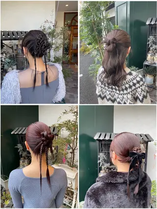 セミロング ヘアアレンジ COEUR所属・山下 襟華のヘアスタイル