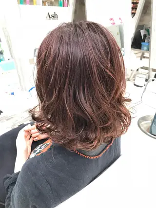 ミディアム カラー 田中 慎也のヘアスタイル