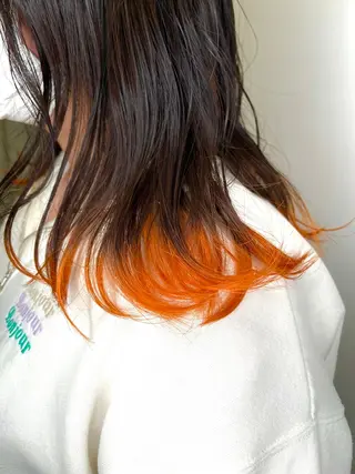 ミディアム カラー ドアベルヘアリビング所属・モデル募集中 🎗️🫧加藤志保のヘアスタイル