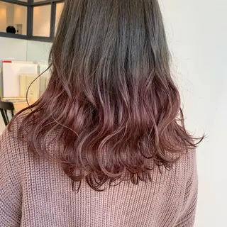セミロング ホラオク カナエのヘアスタイル