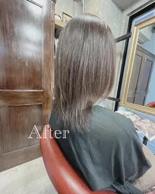 セミロング カラー オーナースタイリスト 佐藤のヘアスタイル