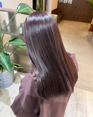 ロング カラー ブリーチ⏳艶カラー Natsukiのヘアスタイル