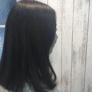 ミディアム カラー パーマ 金崎 新吾のヘアスタイル