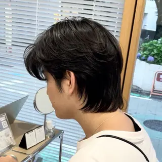 ショート パーマ メンズ 🇰🇷韓国風カット 🇰🇷　鈴木海斗のヘアスタイル