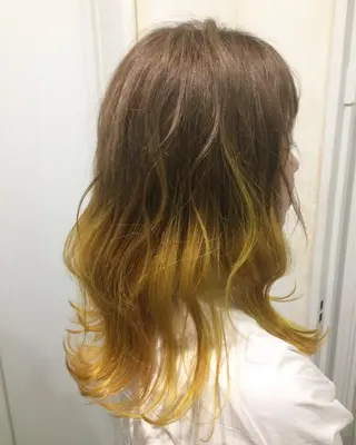 ミディアム カラー パーマ ヘアアレンジ 新宿.全国4位美髪師 taka髪質改善のヘアスタイル