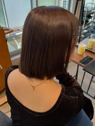 ミディアム カラー 美髪🧊ショート /ボブ/小由葵のヘアスタイル