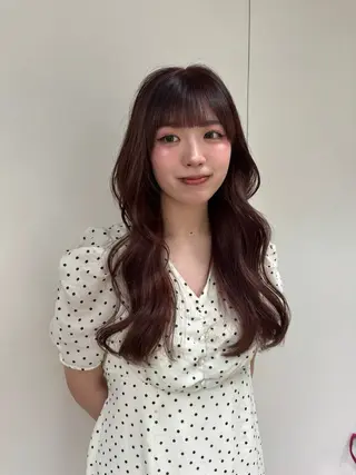 ロング カラー 暗髪／艶髪／渋谷/ モモカ🎀のヘアスタイル