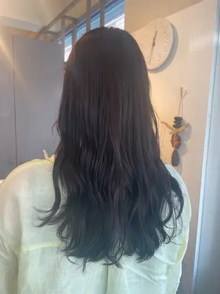 ロング カラー 【髪質改善】【美髪】 【ツヤ髪】ほしのちりのヘアスタイル