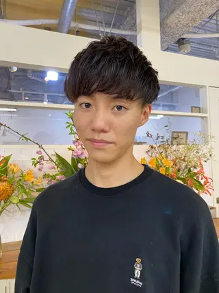 ショート メンズ おしゃれパーマ メンズ特化/みーまんのヘアスタイル