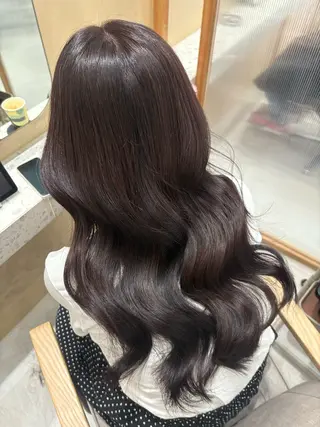 セミロング カラー ヘアアレンジ 暖色韓国ヘア🤍 保科侑花のヘアスタイル