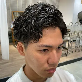 ショート パーマ メンズ レイヤー/韓国ヘア /顔周り/大久保貴之のヘアスタイル