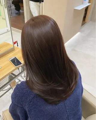 ミディアム カラー ヘアアレンジ 藤岡 誠也のヘアスタイル