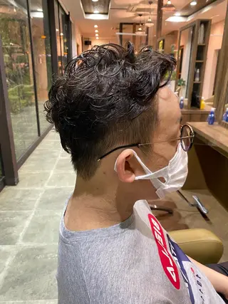 パーマ メンズ 中村 友香のヘアスタイル