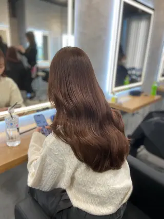 ロング カラー ヘアアレンジ レイヤー×透明感カラ ーHAYATOのヘアスタイル