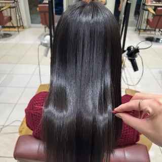 セミロング 縮毛矯正/髪質改善 特化/冨島智基のヘアスタイル