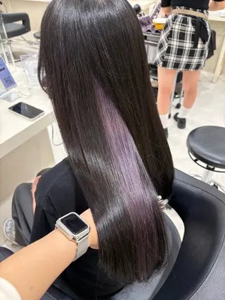 ミディアム カラー ヘアアレンジ 💟RINNA 艶カラー💟のヘアスタイル