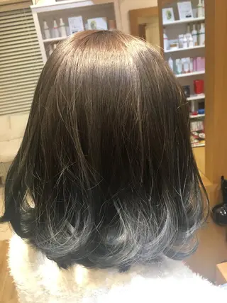 ショート ミディアム セミロング ロング カラー 寺門 達也のヘアスタイル