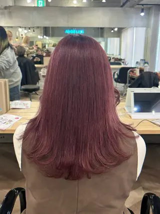 カラー angelica難波 Hinaのヘアスタイル
