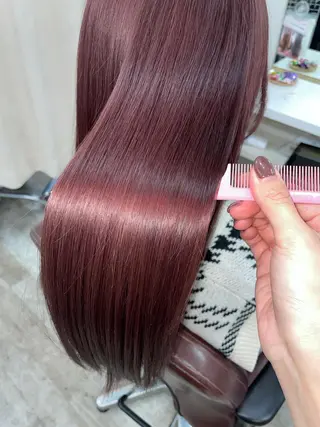 ロング カラー 韓国ヘア🤍髪質改善 🇰🇷AKANEのヘアスタイル