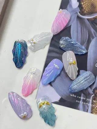 ネイル candy nail 韓国風ワンホンネイルのネイルデザイン