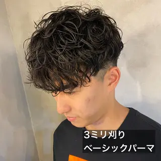 ショート パーマ メンズ メンズパーマ/ メッシュ😎タクミのヘアスタイル