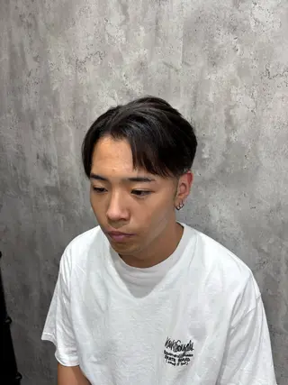 ショート パーマ メンズ 毛流れヘアの達人 店長　須田龍世のヘアスタイル