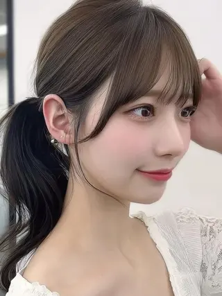 セミロング 縮毛・髪質改善🩰 mai🐰ྀི🤍のヘアスタイル