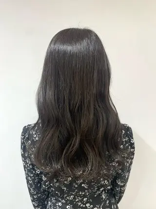 ミディアム カラー 松浦ゆずき 韓国/ 診断/ダウンパーマのヘアスタイル